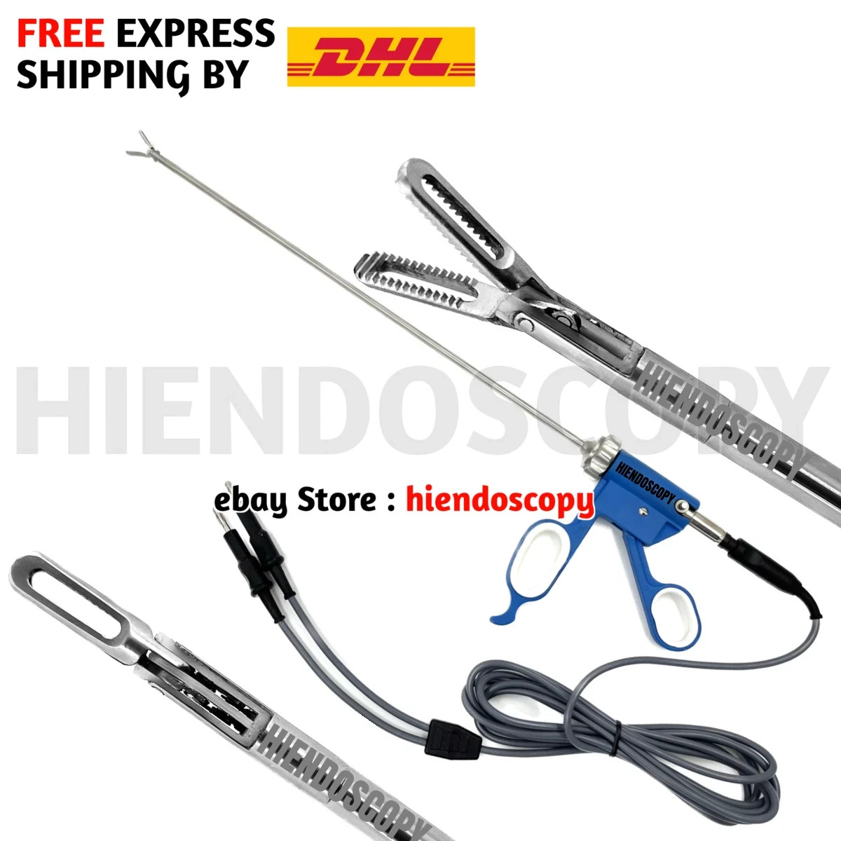 Laparoscopic Fenestrated Bissinger Bipolar Forceps 5mmx330mm New