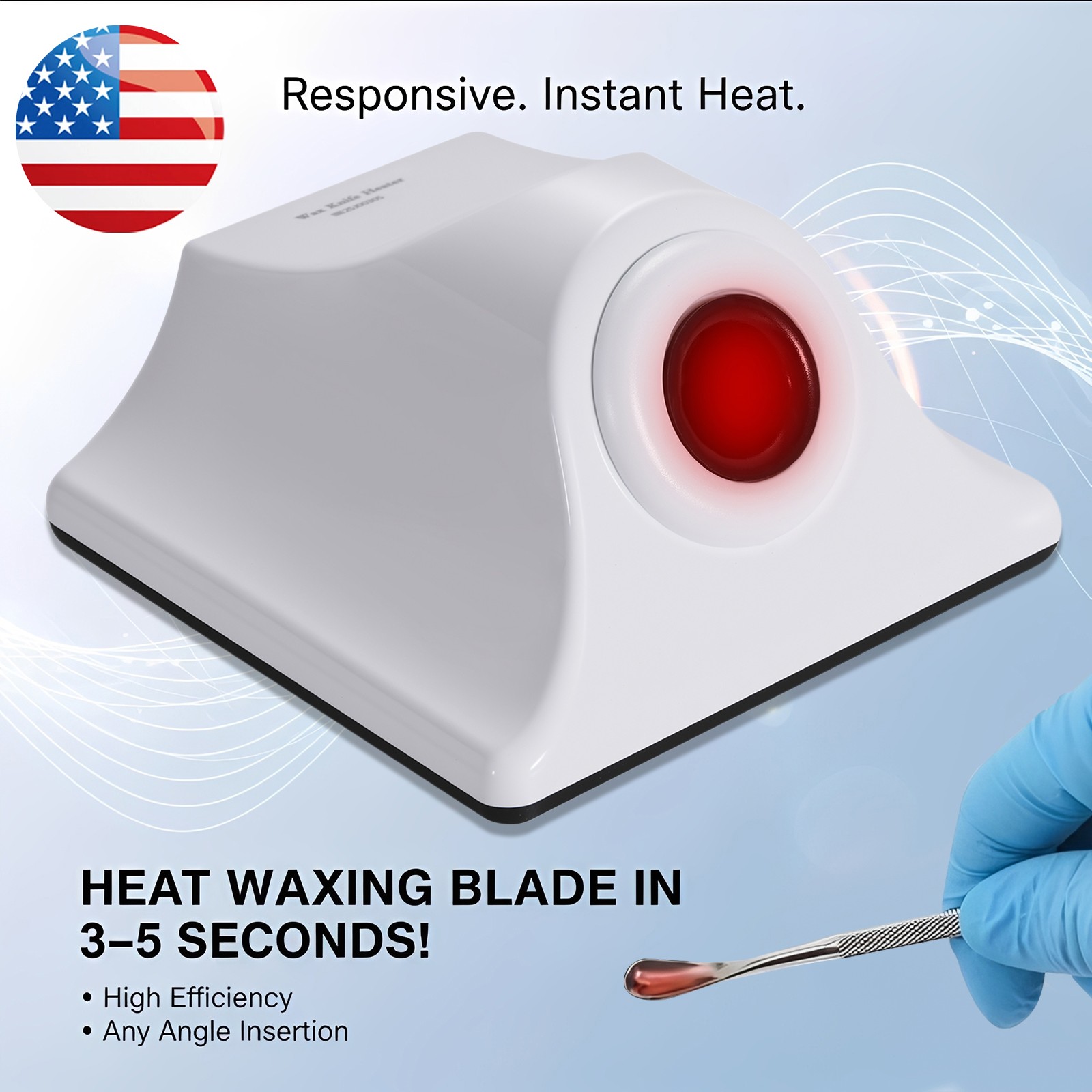 Dental Induction Wax Knife Spoon Heater Wax Carving Bonding Tools Rapid Heating