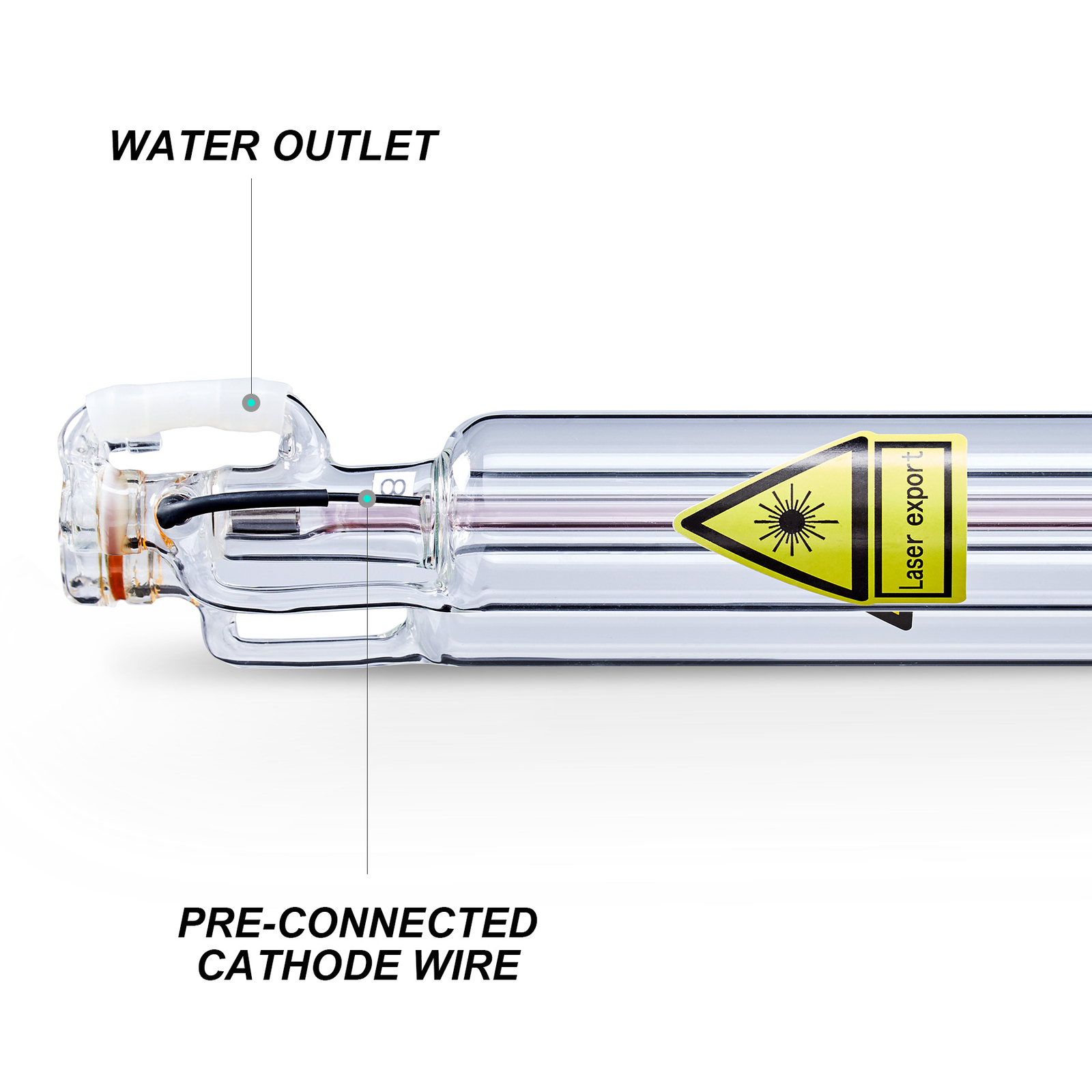 OMTech 60W 100cm CO2 Laser Tube for CO2 Laser Engraver Cutting Engraving Machine