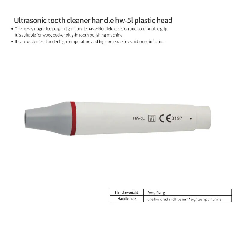 LED Dental Scaler Handle Detachable Ultrasonic Handpiece for Multiple Brands 2H