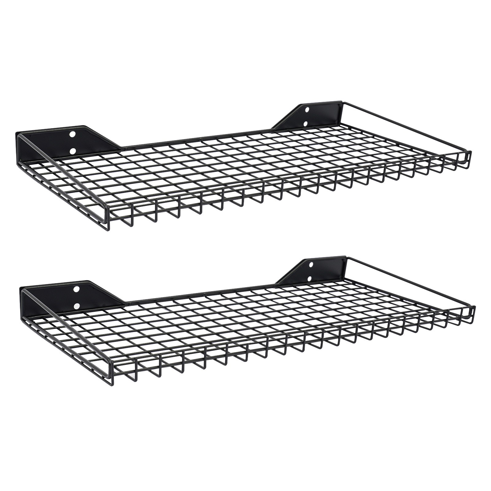 Wall Mount Mesh Storage Rack Garage Organizer For Basement Office Kitchen