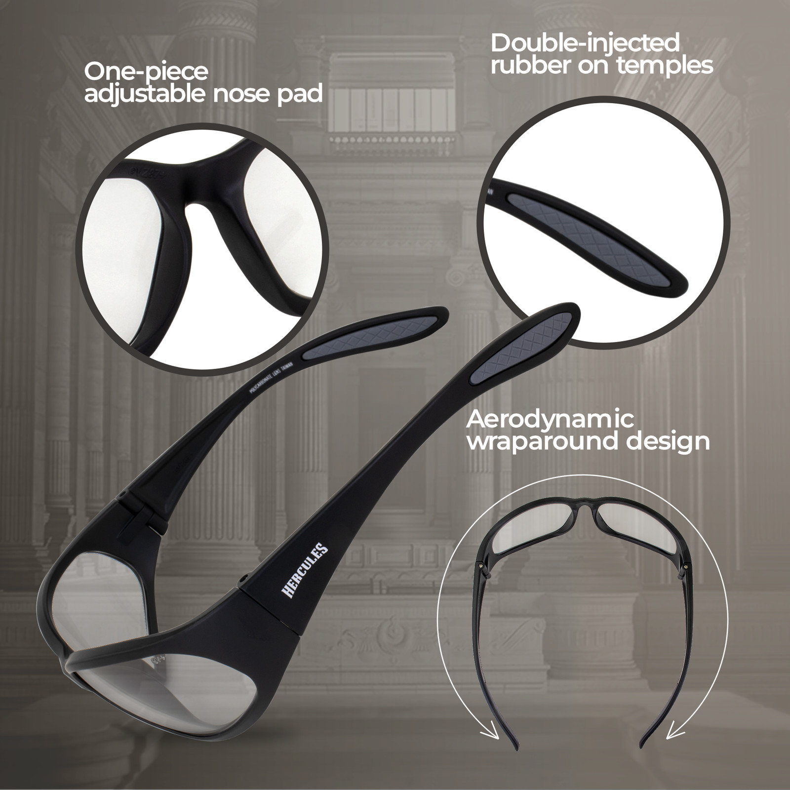 Global Vision Hercules 24 Men’s Photochromic Sunglasses From Clear To Smoke Lens