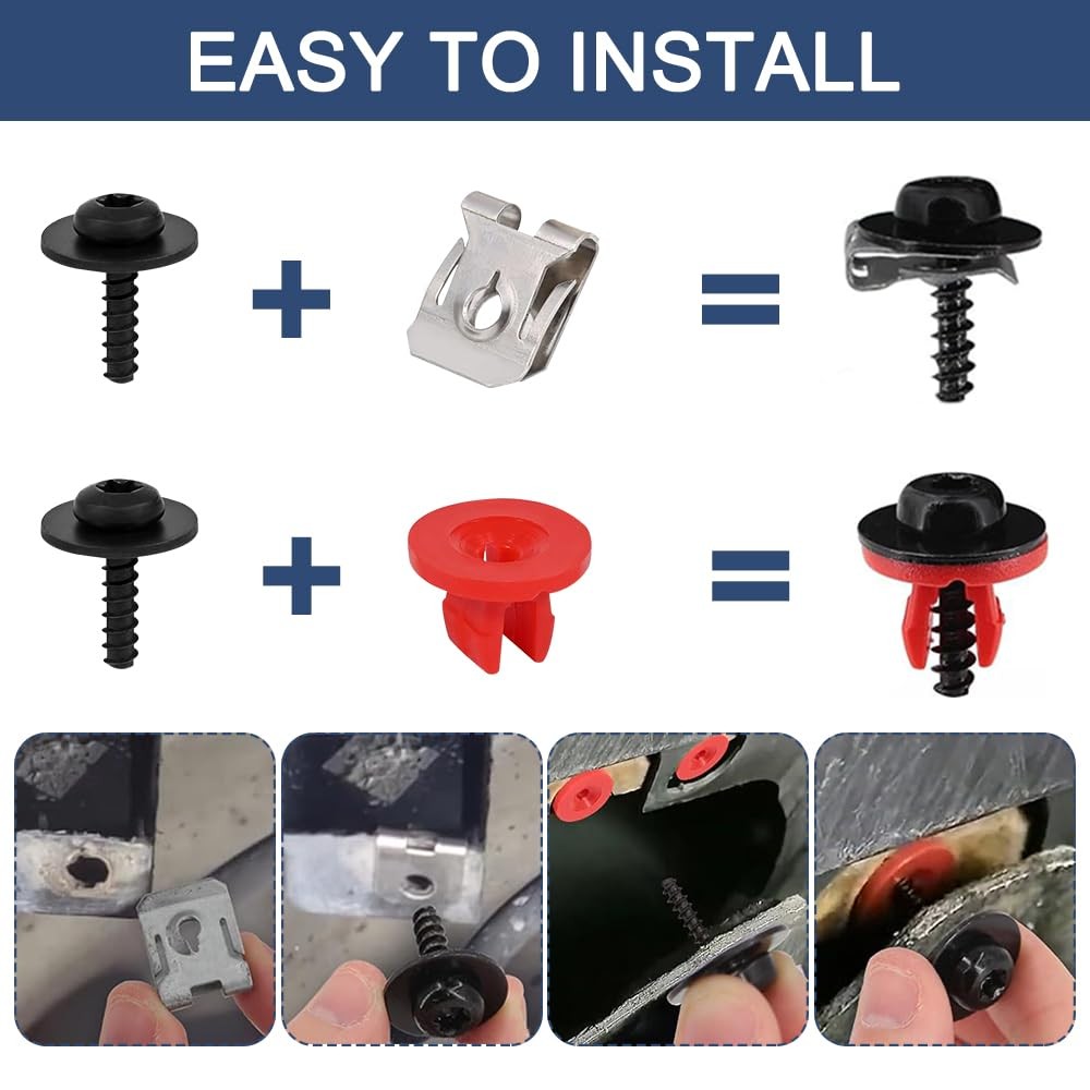 T30 Engine Splash Shield Guard Undertray Cover Screws Kit 30PCS Engine Splash