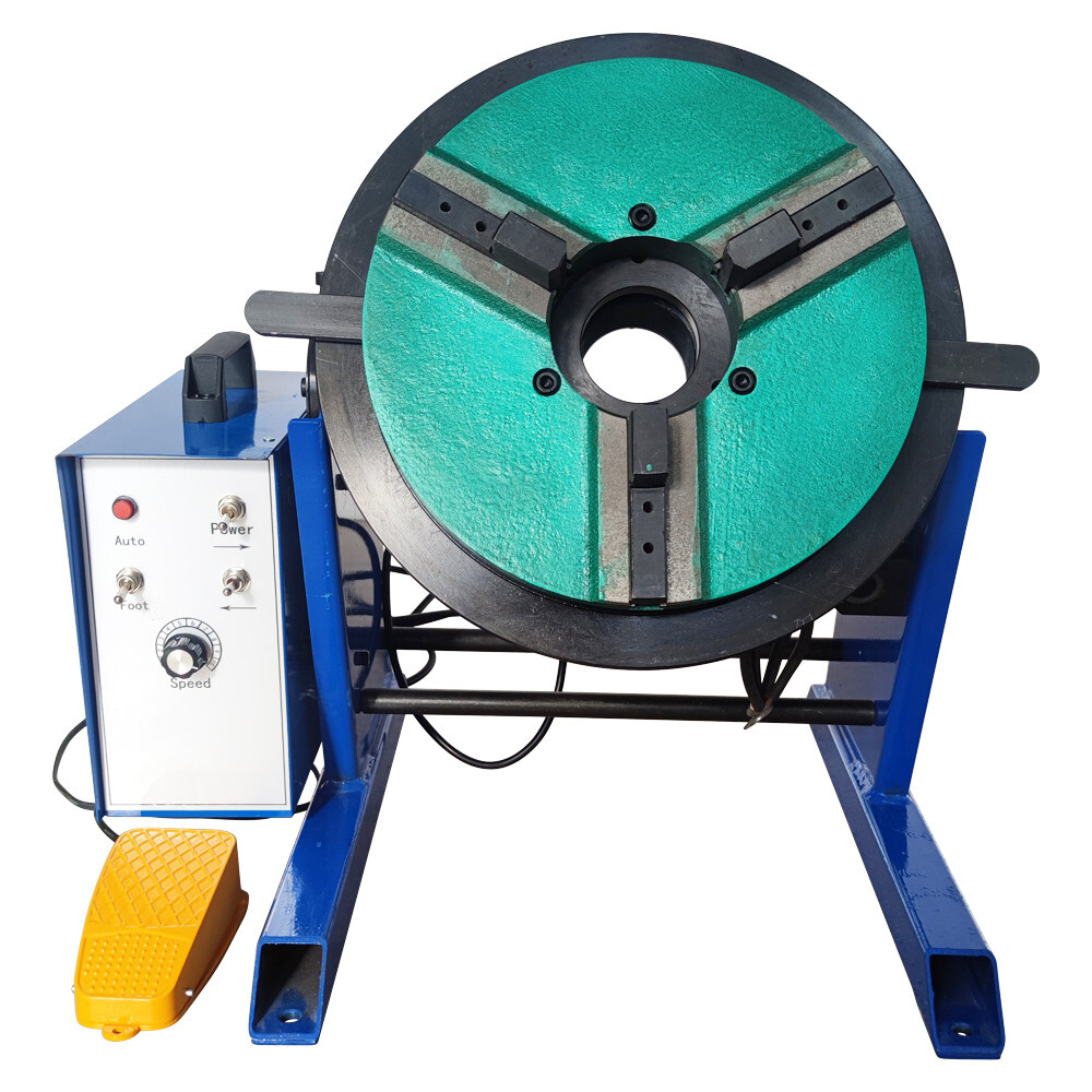 30KG Welding Positioner 110V Bench Welder Turntable with 200mm Chuck 0-90 degree