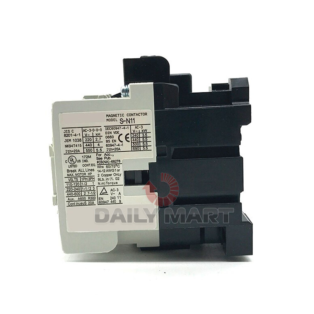 New In Box MITSUBISHI S-N11 SN11 Magnetic Contactor 100-110VAC