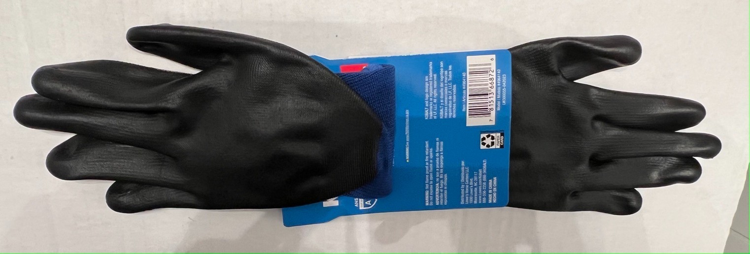 Kobalt 4964140 Medium Cut Resistant Dipped Work Gloves 1 Pair Blue Black