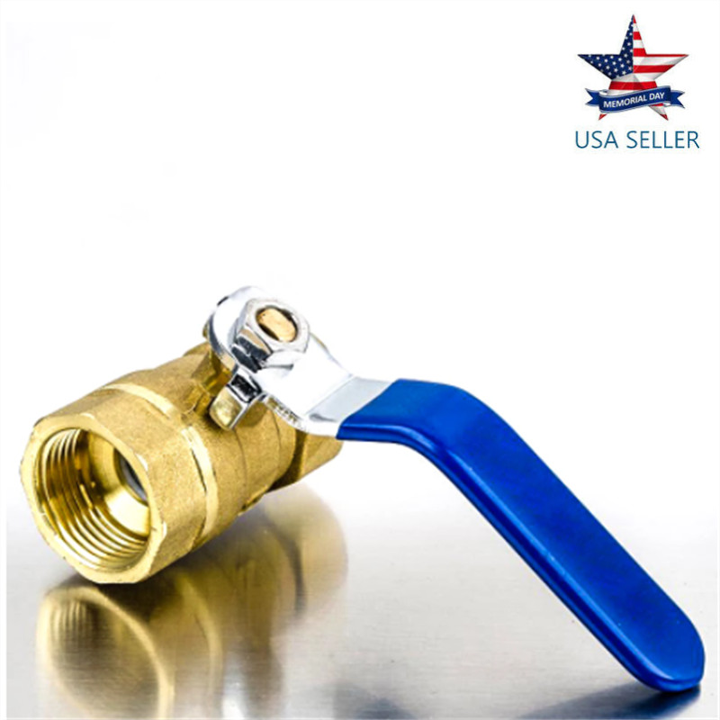 1/2″ BRASS Ball Valve NPT Female Threaded Full Port 300 WOG Tap Water Valve USA