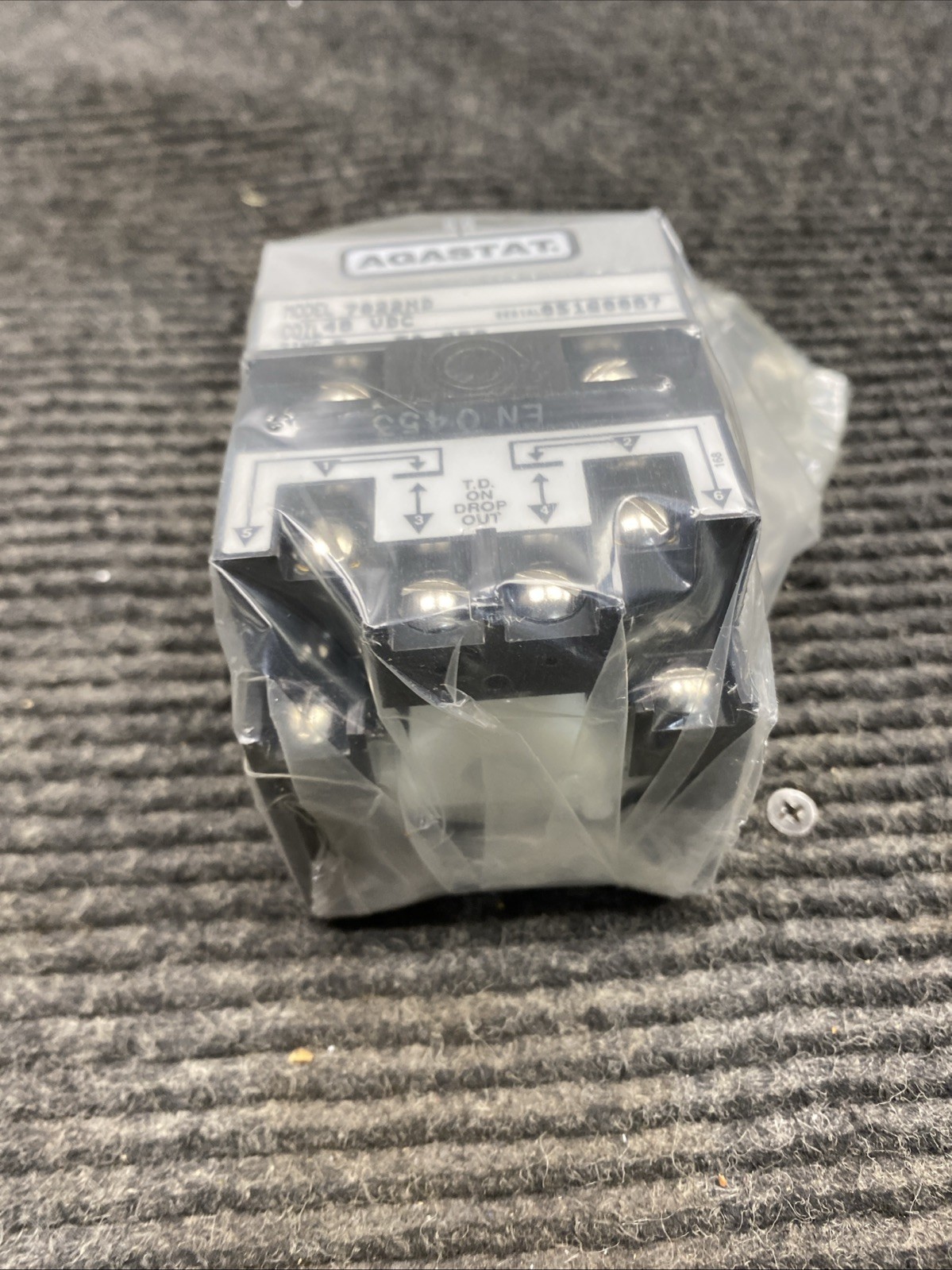 New Agastat 7022ND Time Delay Relay 5-50sec 48v-dc