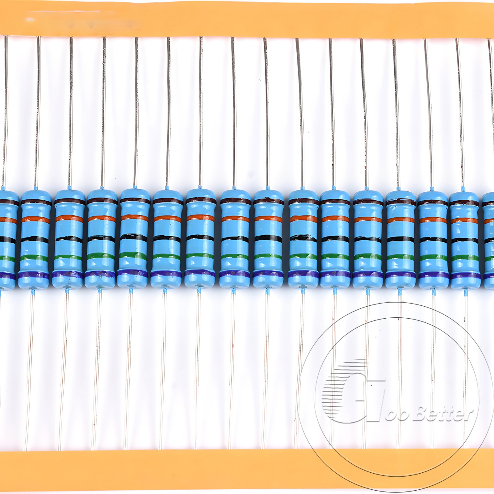 1/4W Metal Film Resistors 0.1% tolerance 1 ohm to 10M ohm available 20 pack