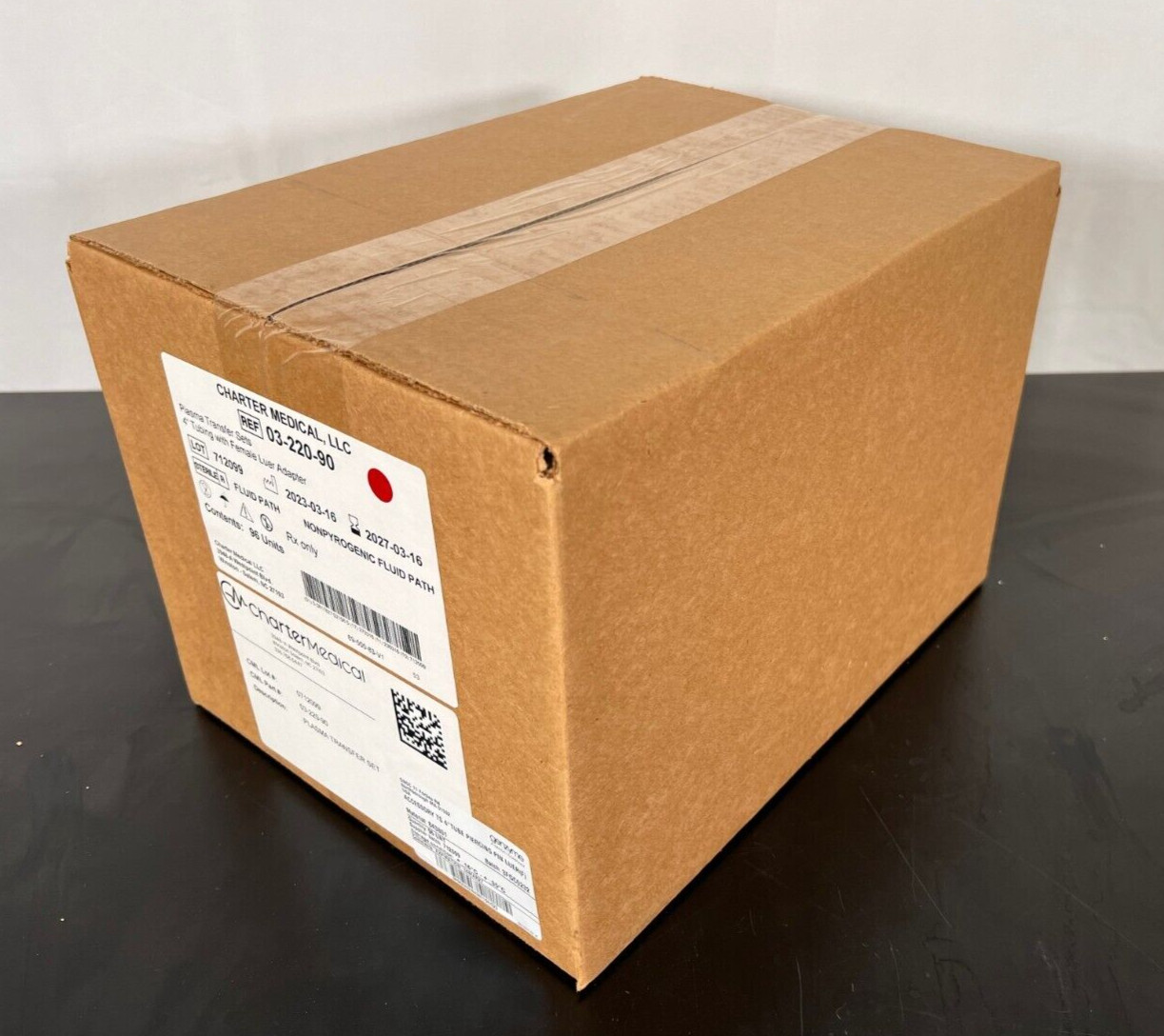 New Sealed Charter Medical 03-220-90 Box, Content 96 Units Good until March 2027