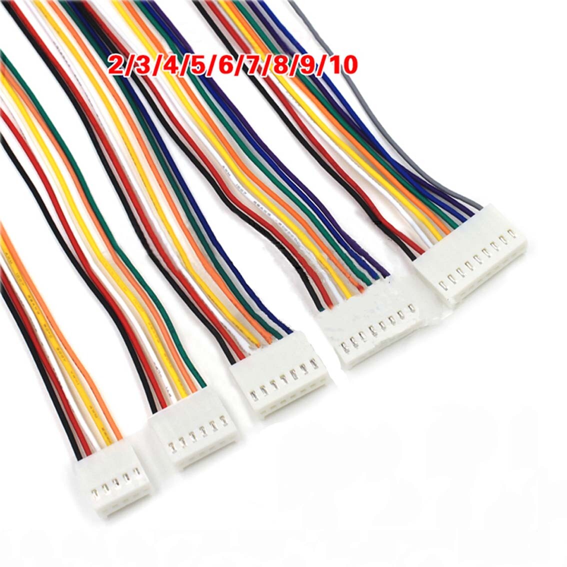 KF2510 Connector Electronic Wires 2/3/4/5/6/7/8/9/10Pin Single End Plug Cable