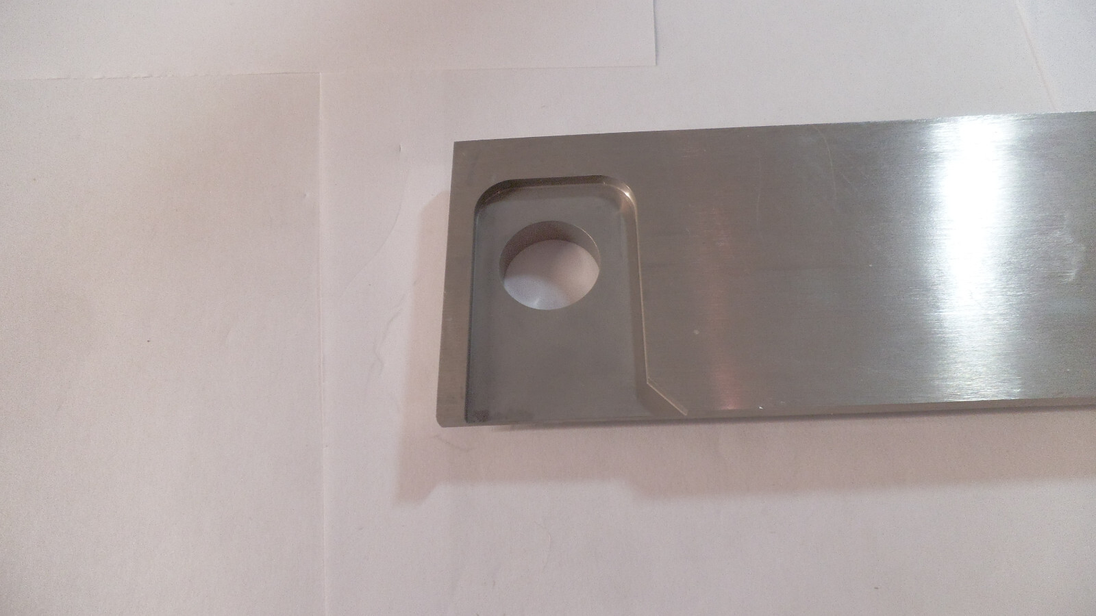 Stainless Steel plate or bracket 10-3/4″ x 2-7/8″ x 1/2″ thick