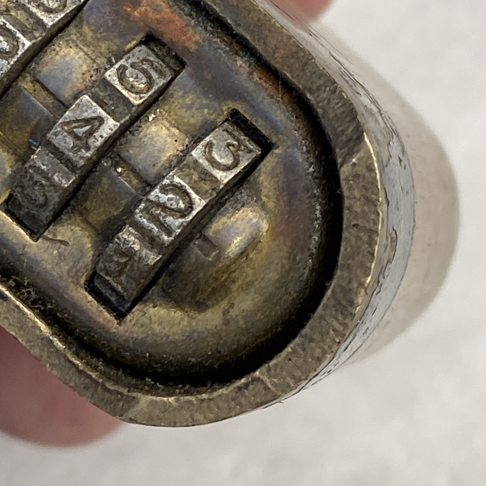 Vtg Master Case Hard Solid Brass 175 4 digit Combination Padlock Unknown Code