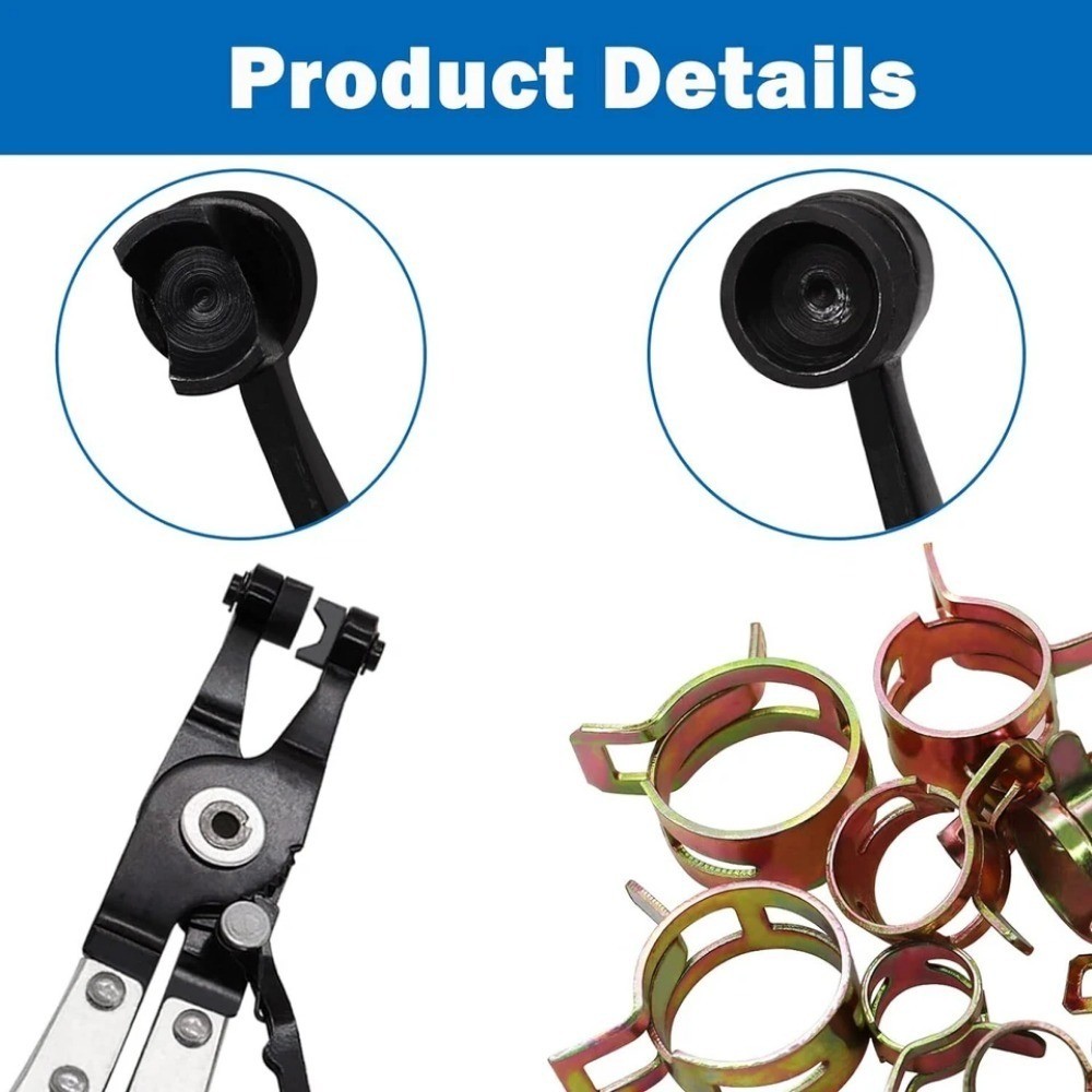 115X Hose Spring Clamps 6-22mm Fastener Fuel Water Line Pipe Air Tube Clips Kit