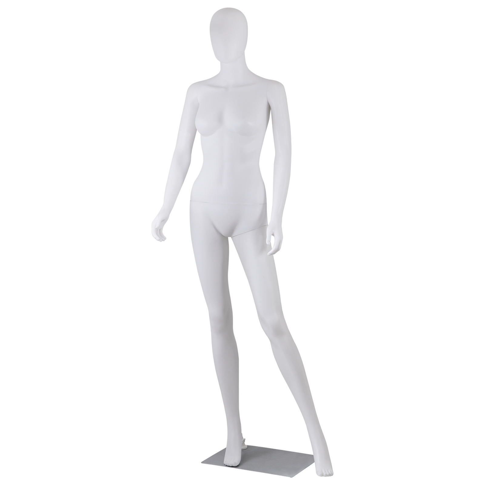 70” Full Body Female Mannequin Clothing Dress Form Adjustable Mannequin White
