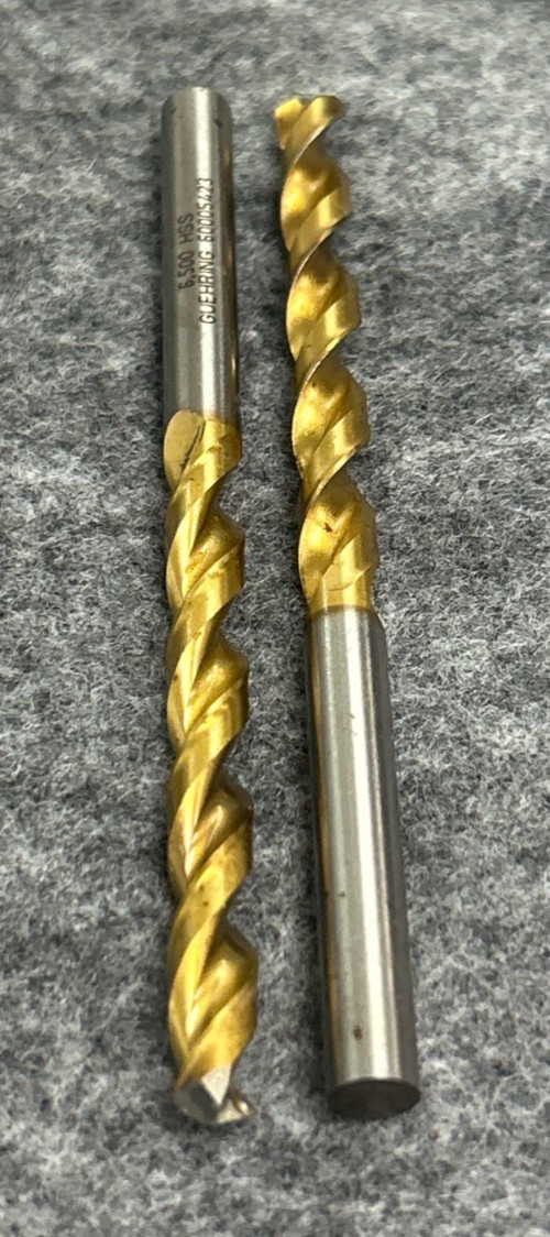 GUHRING 2 FLUTE RIGHT HAND HSS 6.500 CUT DIAMETER 1/4″ OAL 3-7/8″ LOT OF 12