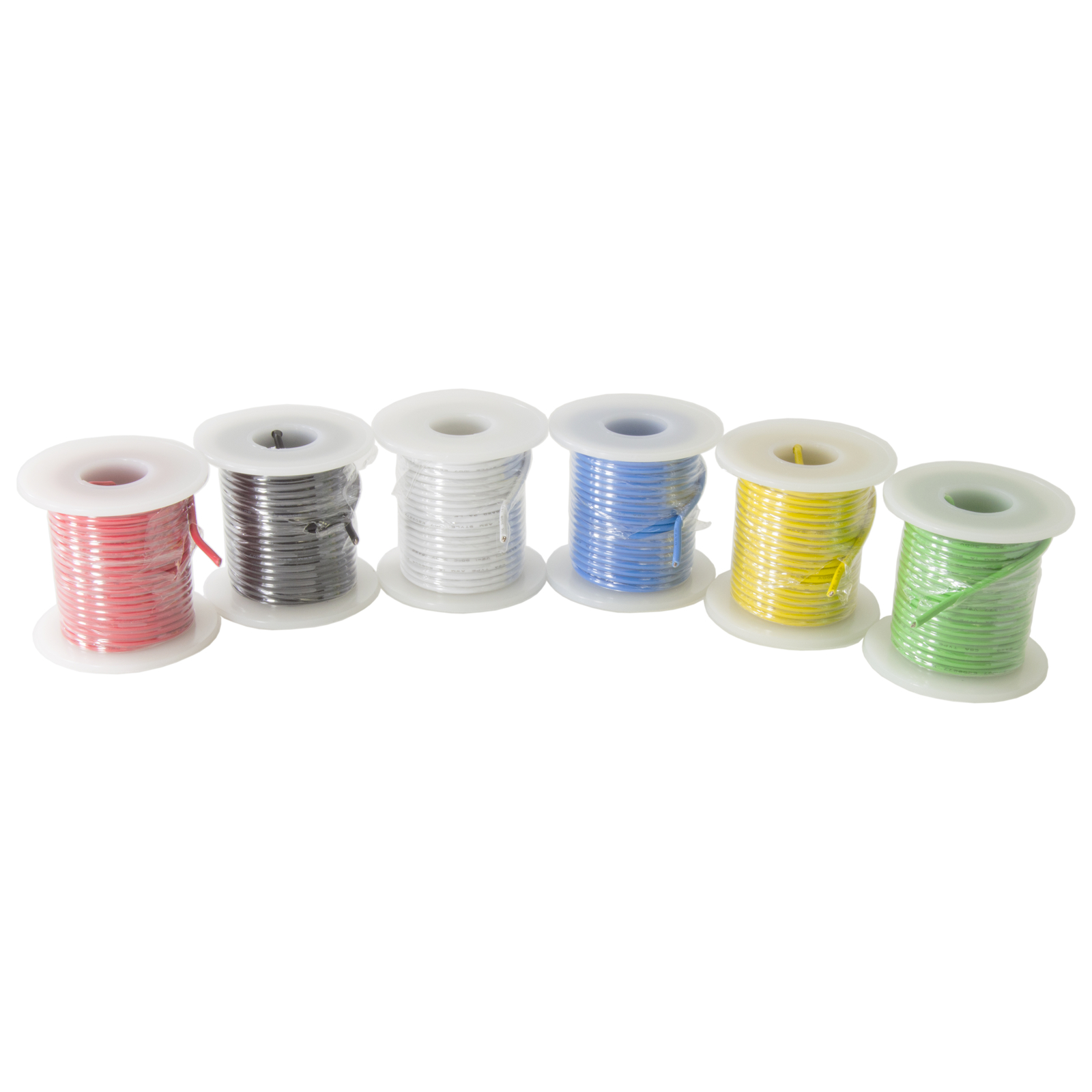 Hook-Up Wire Kit – Stranded Wire, 16 Gauge (Six 25 Foot Spools)