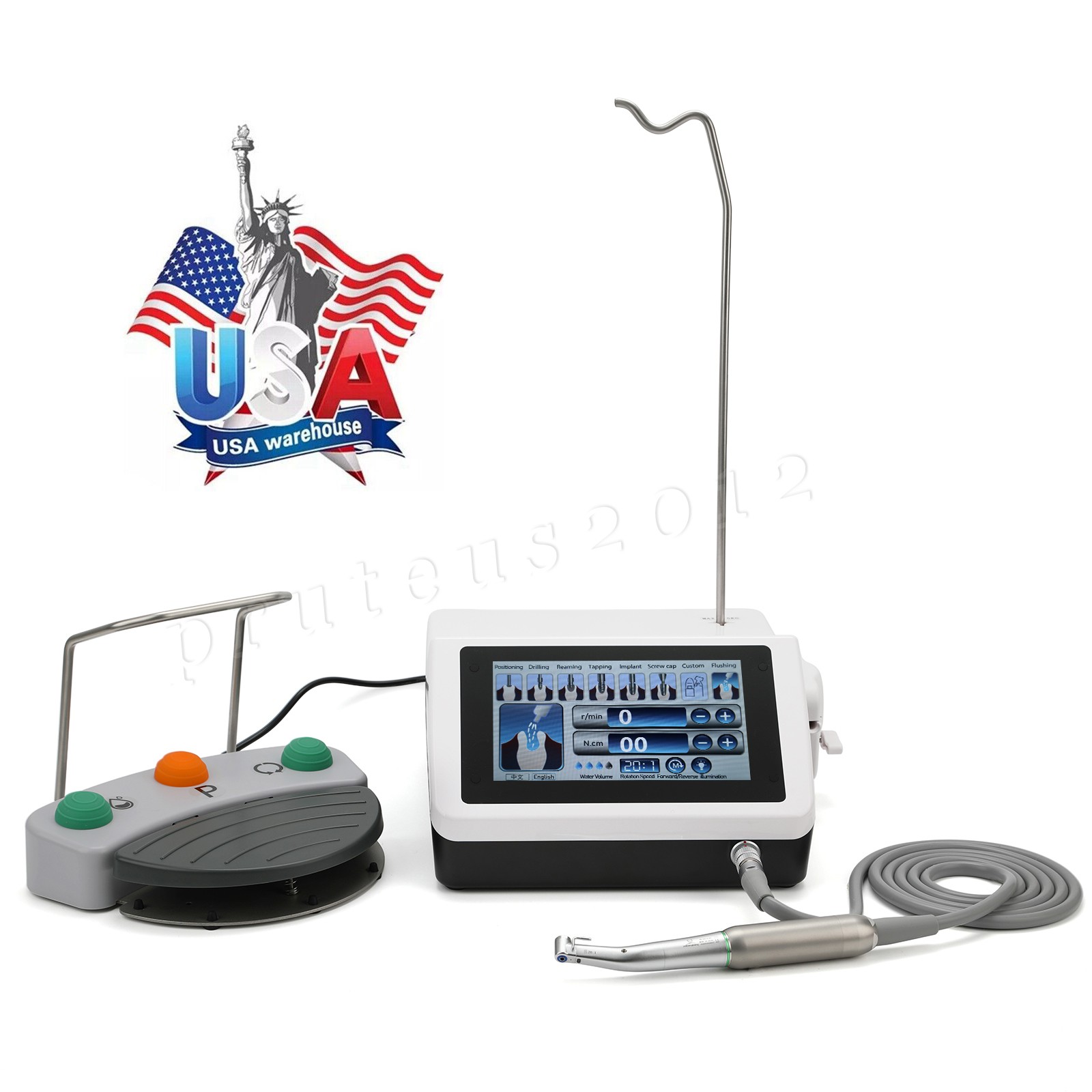 USA Dental LED E-generator High Speed Handpiece Fiber Optic 4 Holes NSK Style