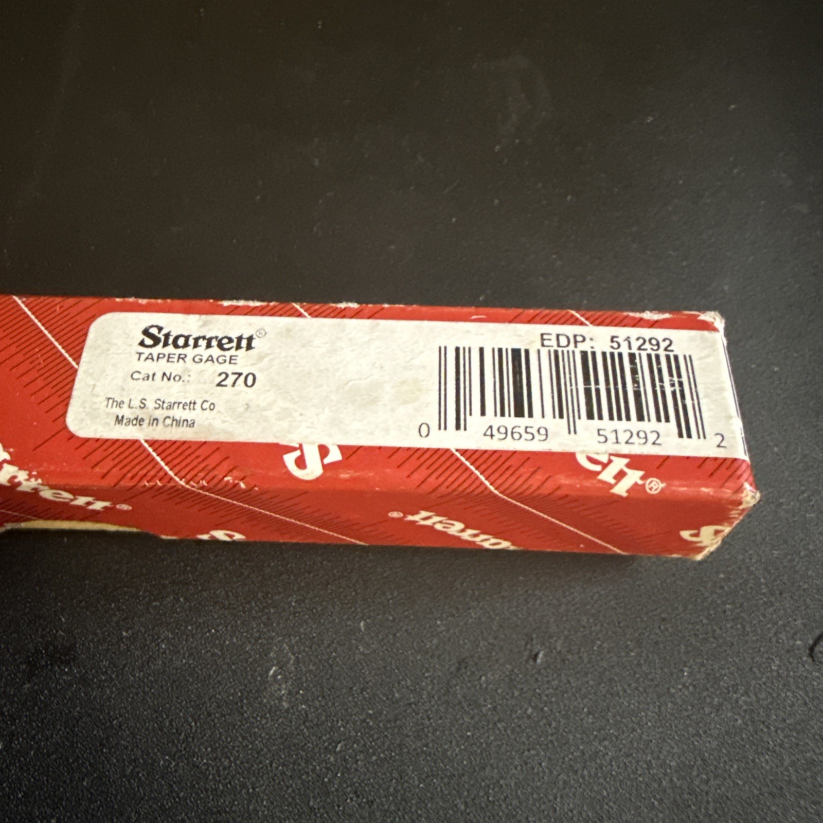 Starrett 270 Taper Gage, .010-.150″ Range .001″ Graduations 6-1/4″ Long