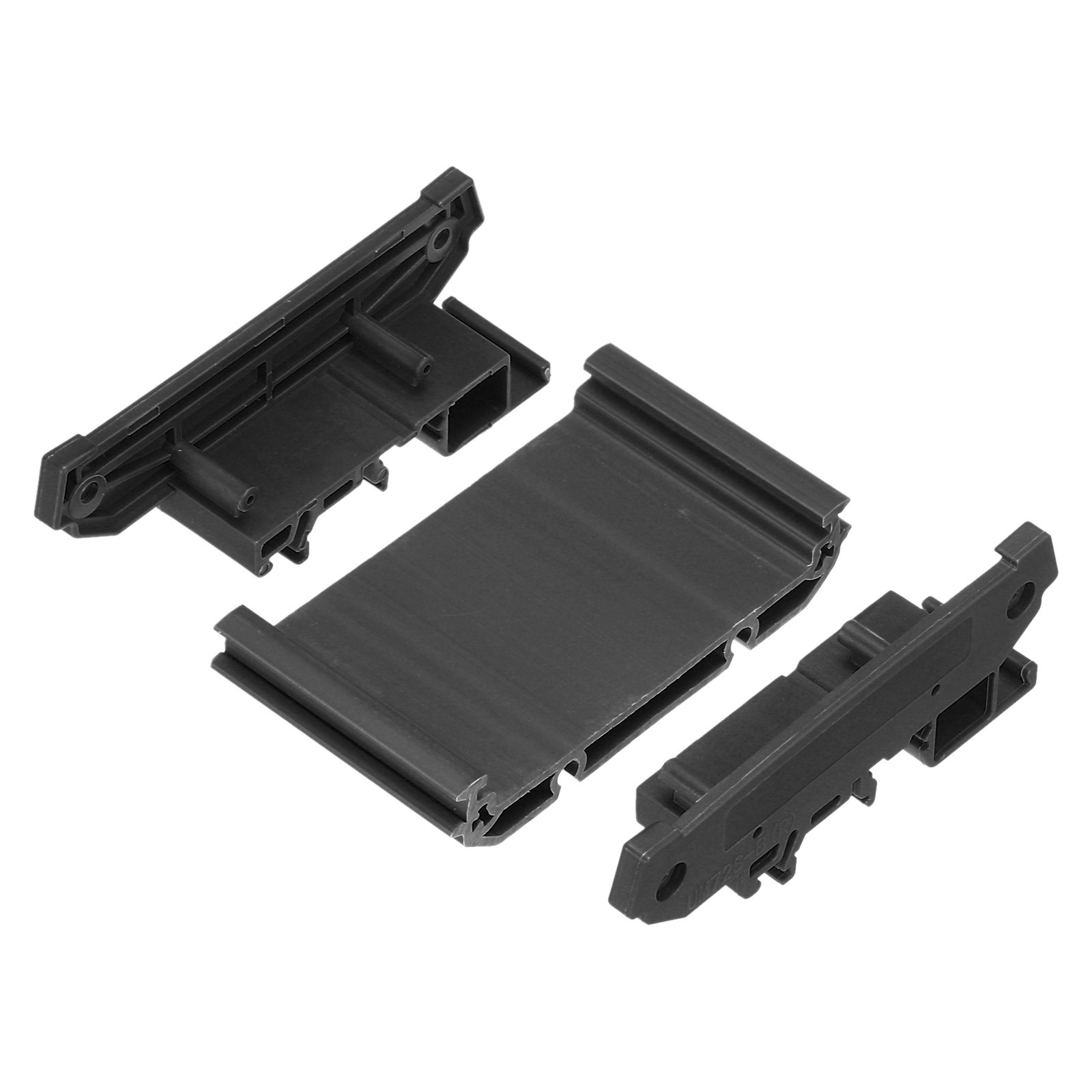 DIN Rail Mount Carrier for 50mm x 72mm PCB Housing Bracket Black