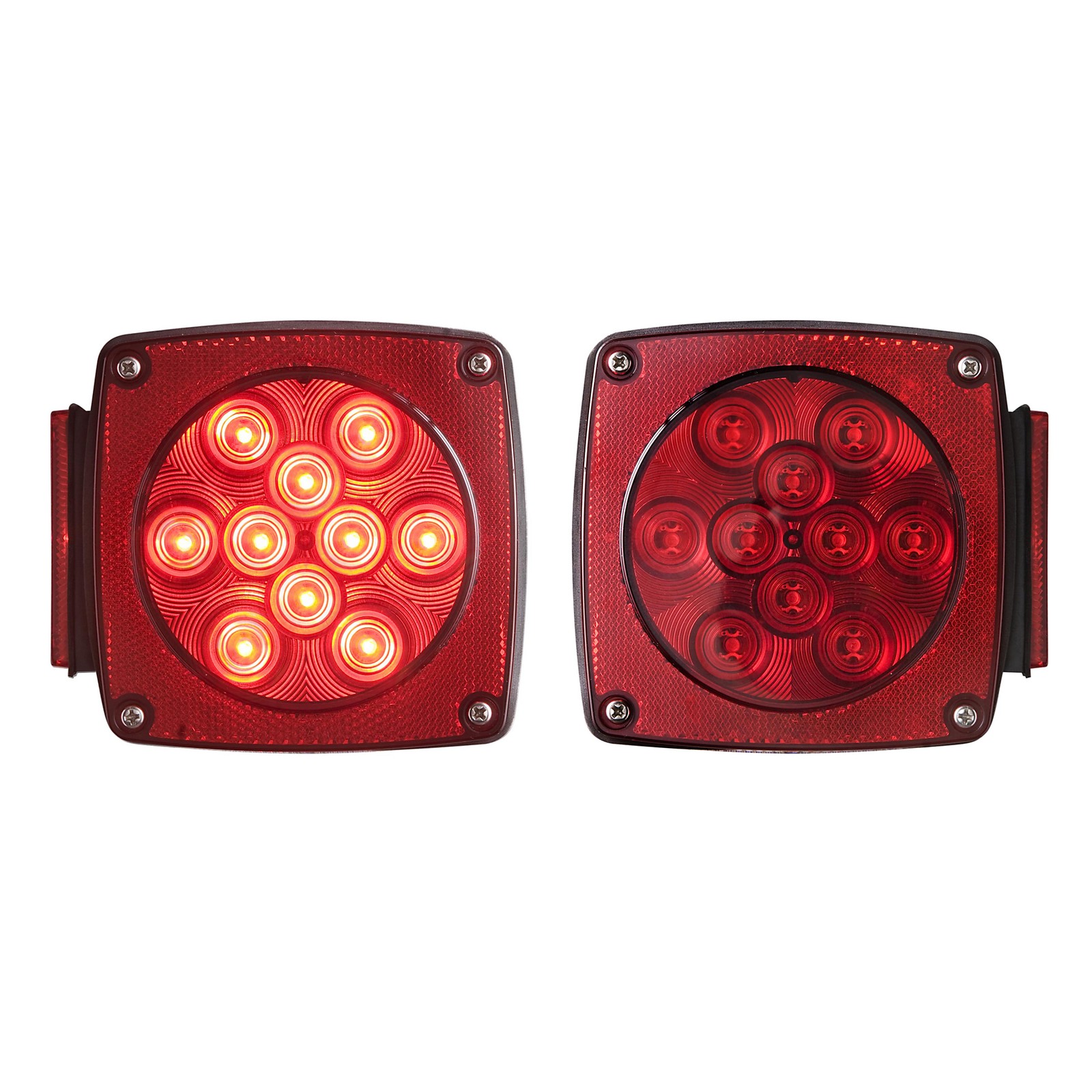 7-LED RED STUD MOUNT COMBO TAIL LIGHT SET