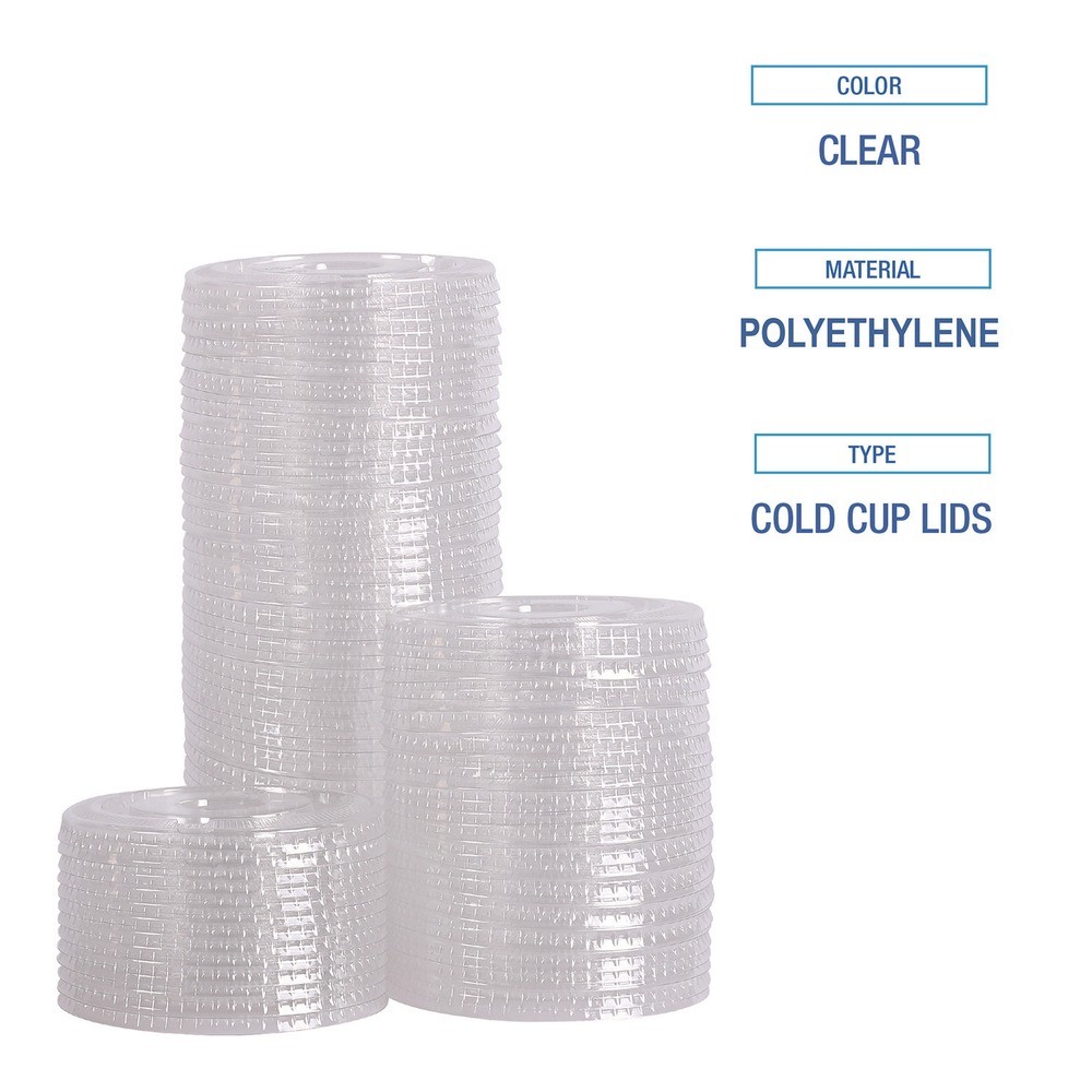 Boardwalk PET912STRAW Straw-Slot Lids For 9 oz Squat & 12 oz Cups (1000/CT) New