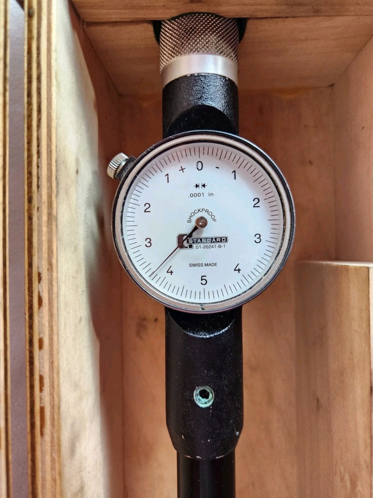 Standard Dial Bore Gage No. 5 Range 3.09″ – 7.125″ W/7 Extensions Wood Box Deep