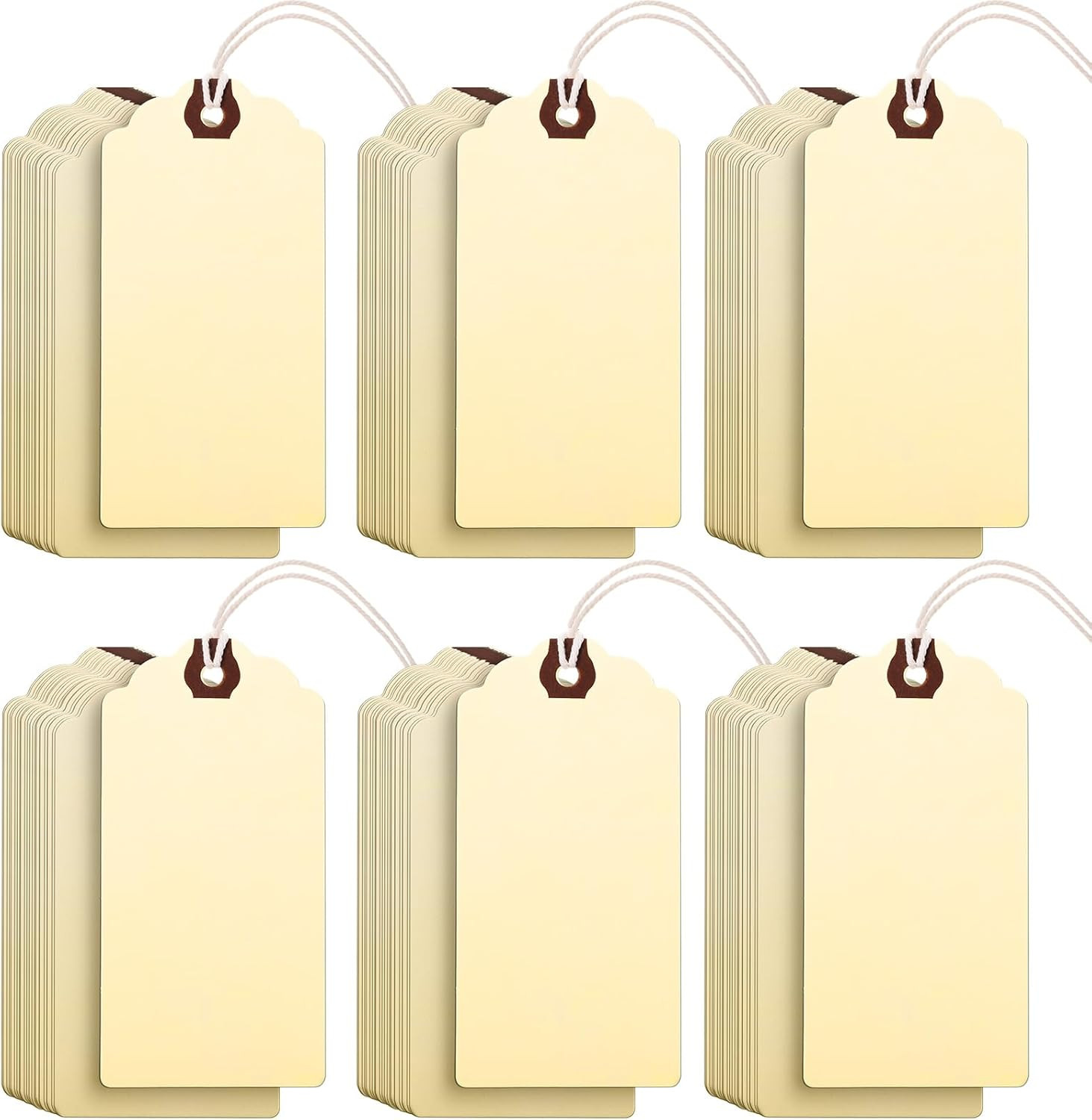 Etiquetas De Manila 4 3/4-In X 2 3/8-In Etiquetas De Envio Con Cadena Etiquetas