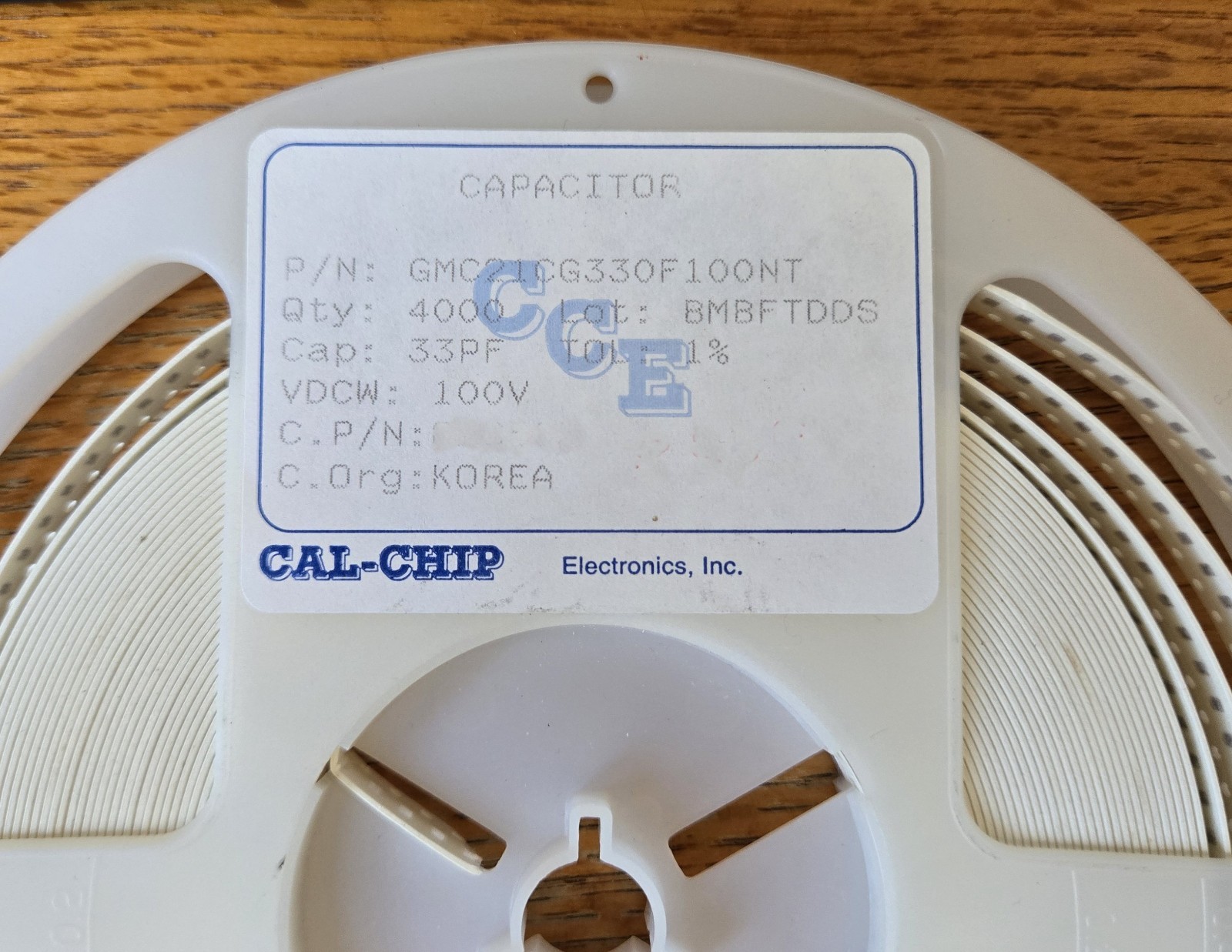 25pcs 33pF 100V +/- 1% C0G 0805 CalChip GMC21CG330F100NT SMD Ceramic Capacitor
