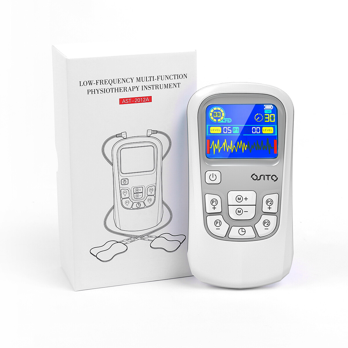TENS Unit EMS Stimulator Pulse Massager Muscle & Nerve Pain Relief Rechargeable