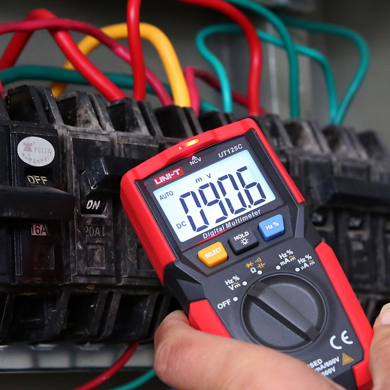 UNI-T Pocket Multimeter Digital NCV AC DC Voltmeter Ammeter Ohm Cap Test UT125C