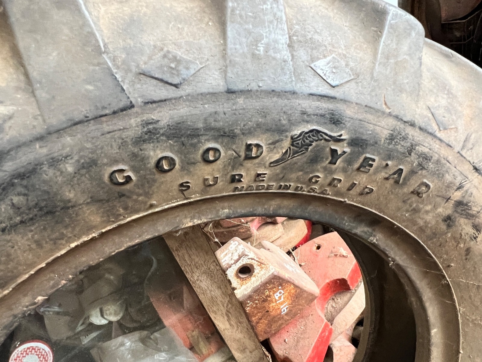 Good Year Sure Tread 4 Ply 5.90-15 Bar Tractor Tire Used