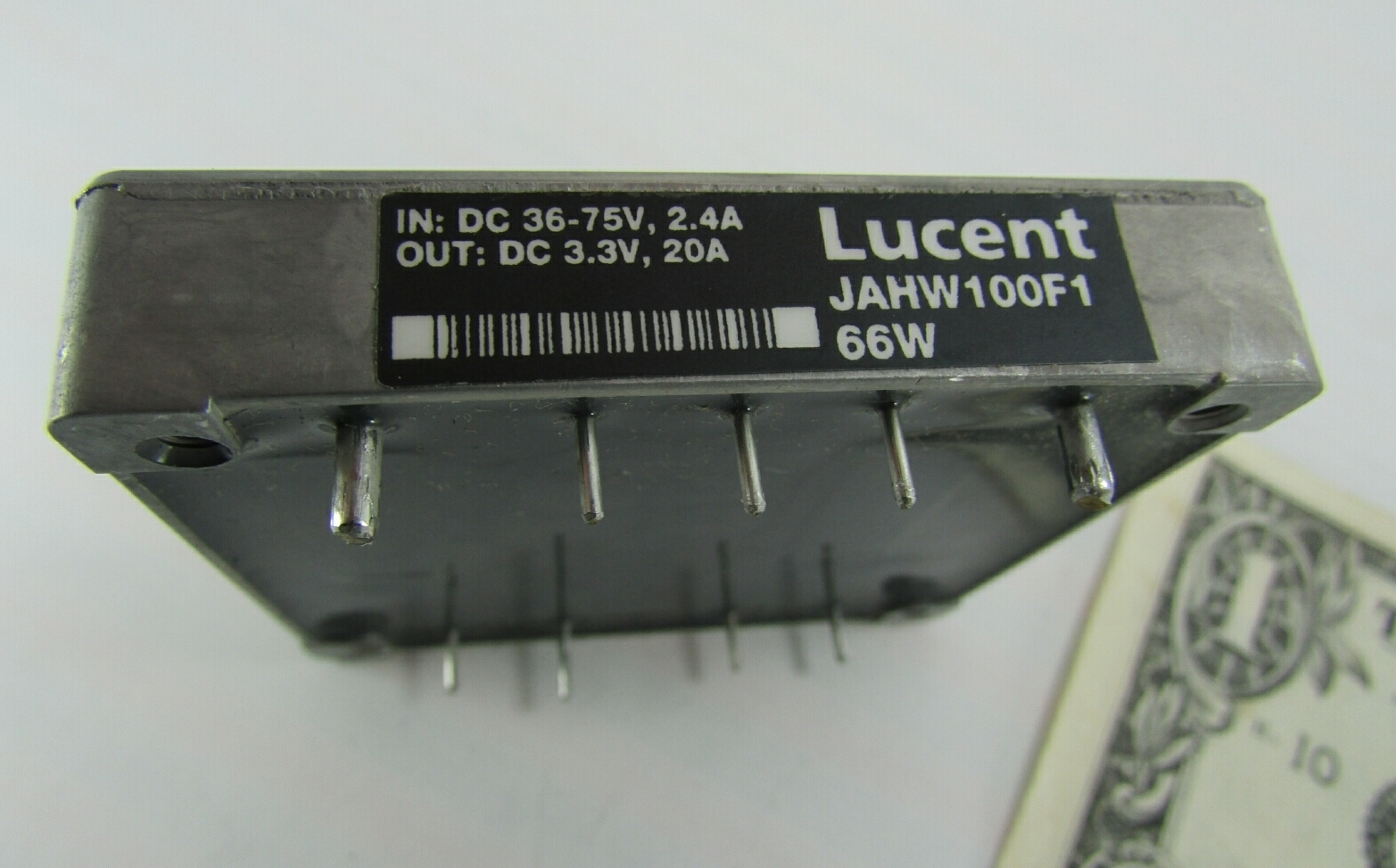 New Lucent Voltage Converters DC 36-75V 2.2A In, DC 3.3V 20A Out 66W JAHW100F1