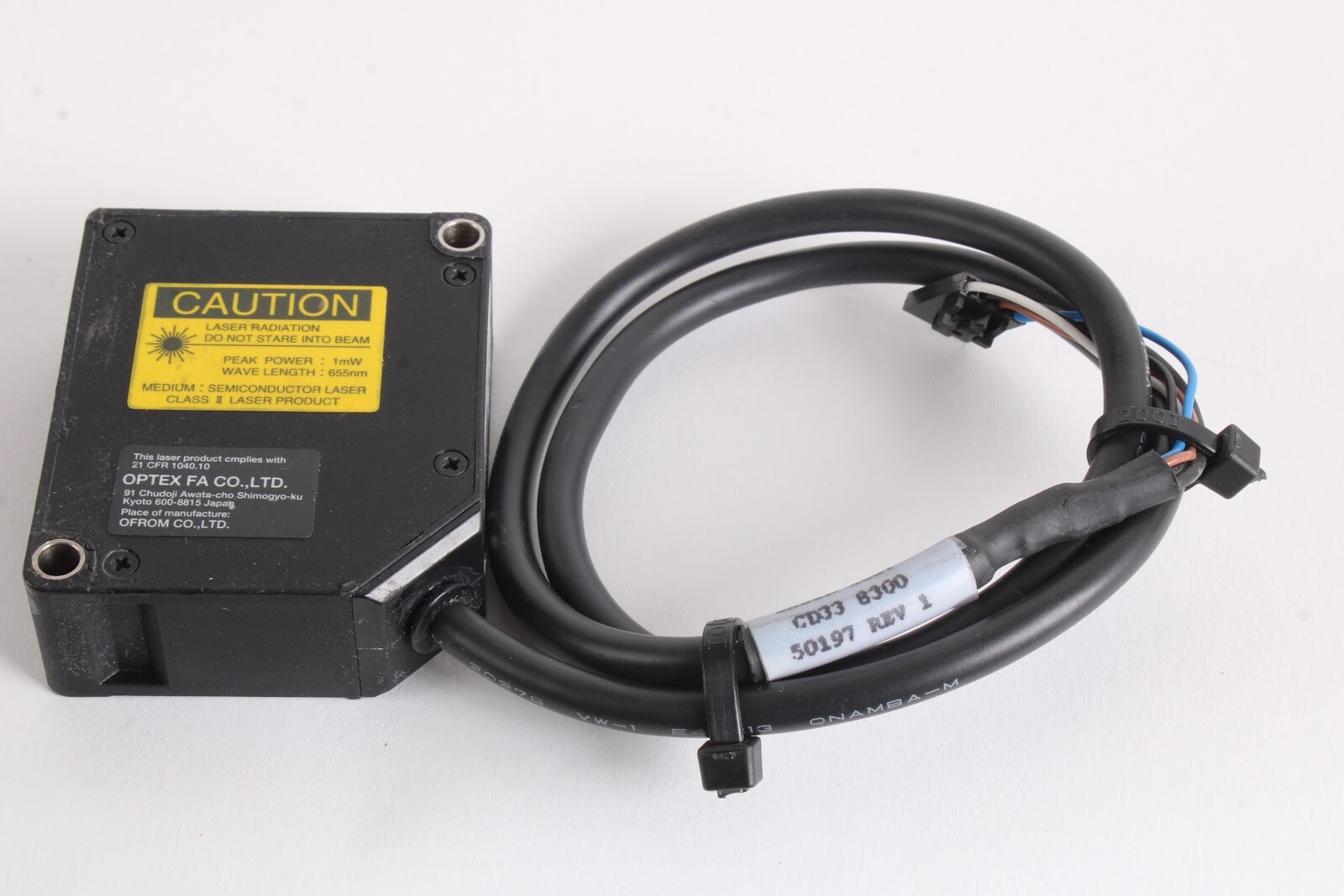 Optex FA CD33-30NA Diffuse 30mm +-4mm, 2ch NPN / 4-20mA