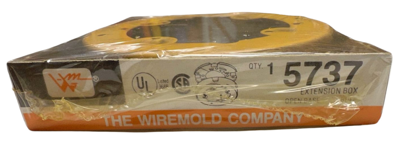 Wiremold 5737 Round Buff Extension Box Open Base **Free Shipping**