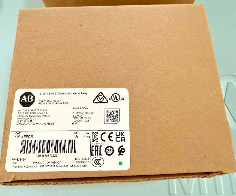 Allen-Bradley 193-1EEDB E100 Electronic Overload Relay 3.2-16A (NEW IN BOX)