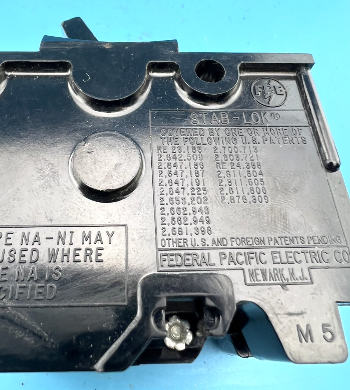 Federal Pacific 70 Amp 2 Pole NA Circuit Breaker FPE 240VAC Stab-Lok NA270 *CHIP