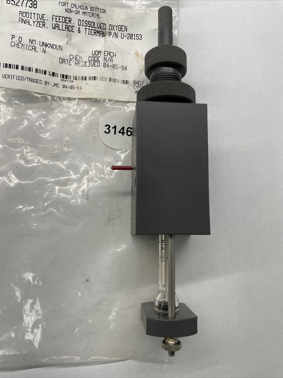 wallace tierman Dissolved Oxygen Analizer 6527738 u-20153