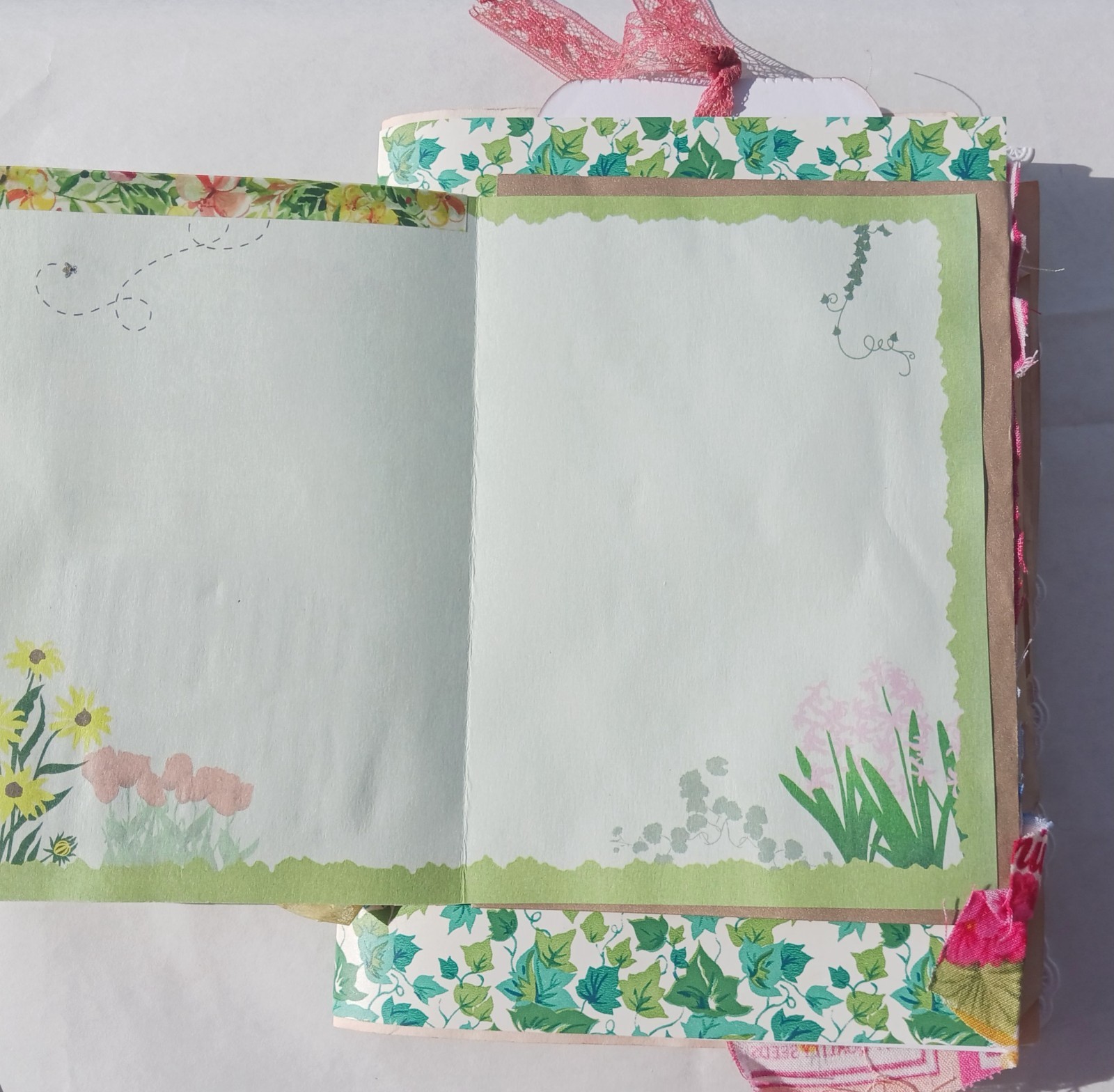 Garden Themed Junk Journal Soft Cover 50 pages