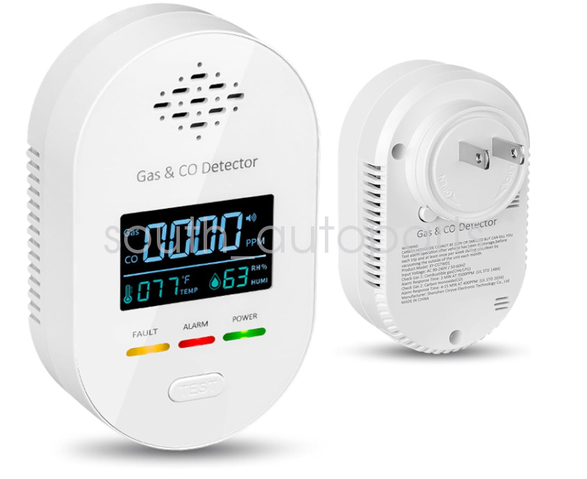 Digital Gas Leak Detector Alarm Sensor Propane Butane Methane Natural Catch US