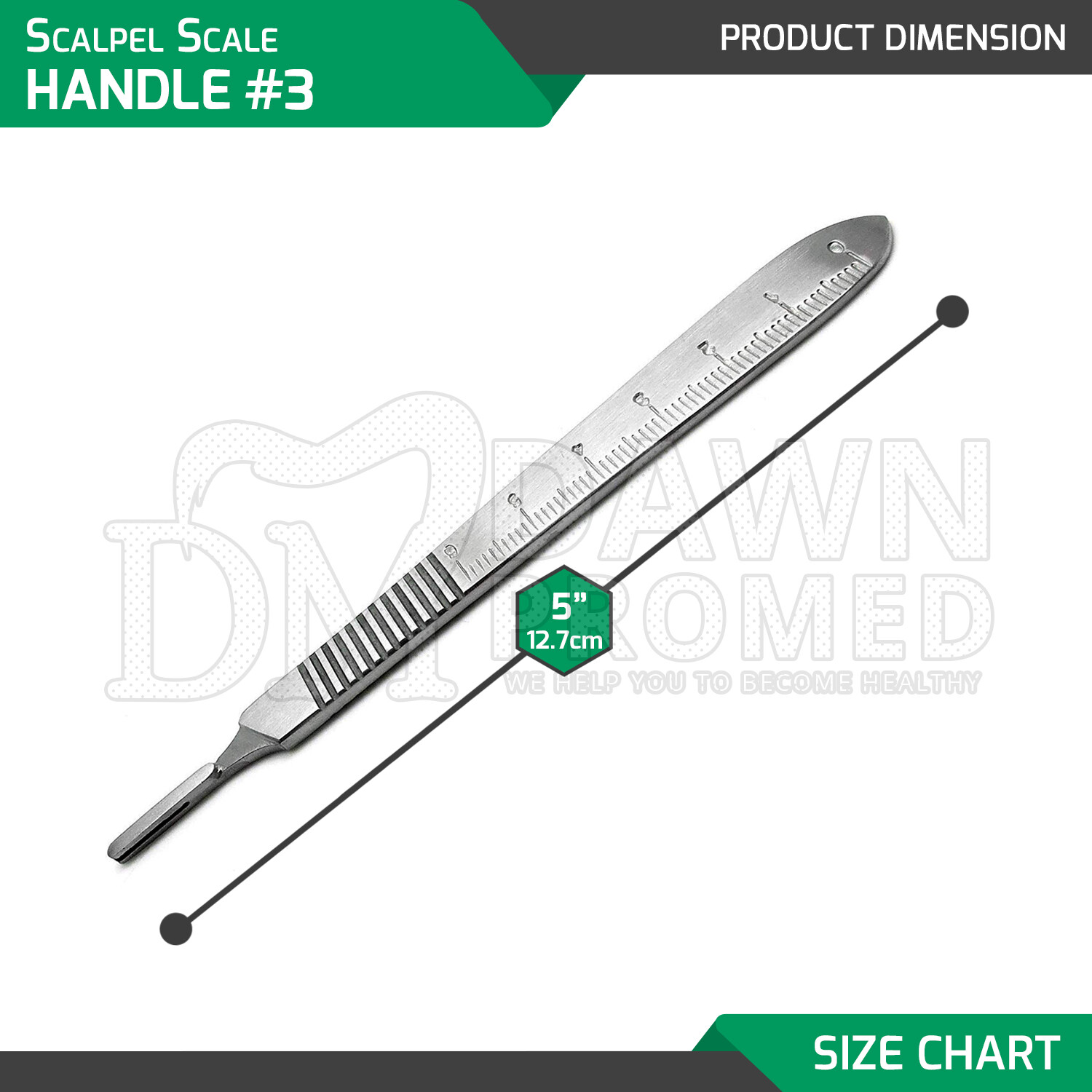 Scalpel Scale Handle #3 BP Handle Blade Holder Surgical Dental Veterinary Inst