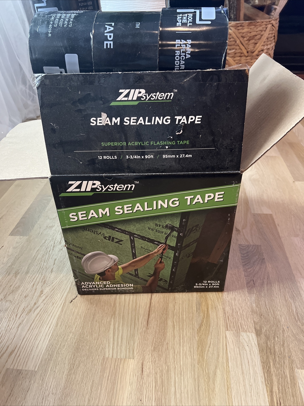 Zip System Flashing Tape 2 (TWO) Rolls 3-3/4″x 90’