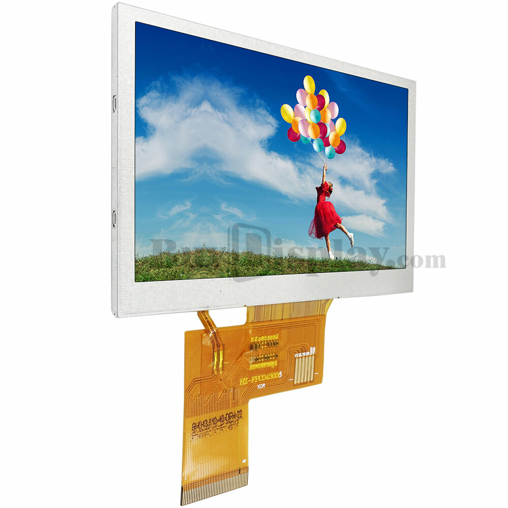 4.3″ inch 800×480 IPS TFT LCD Module All Viewing Optional TouchScreen Display