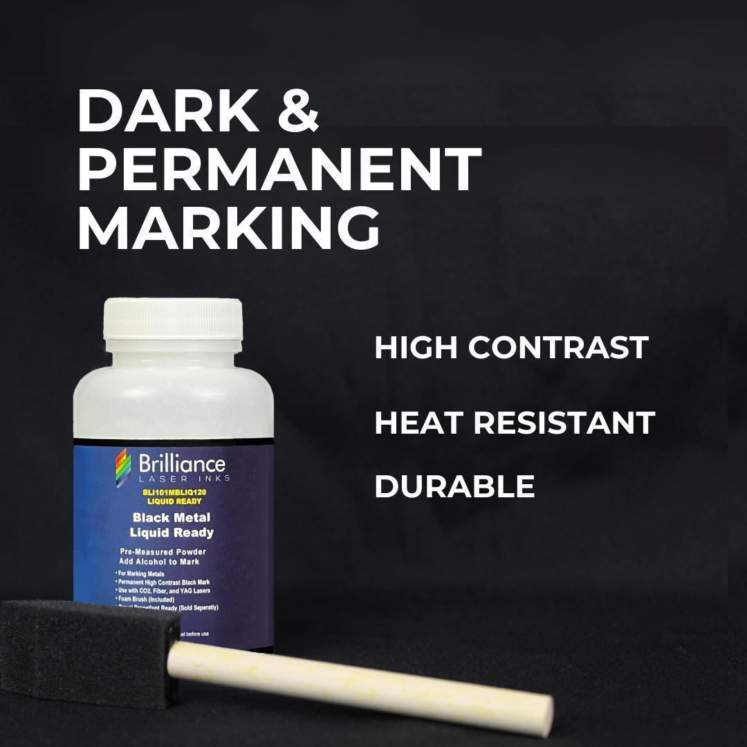 Black Metal Liquid Ready – Laser Marking Powder.