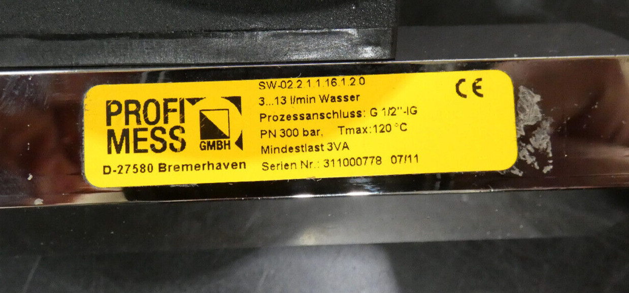 PROFIMESS SW-02.2.1.1.16.1.2 | G1/2″ | Flow Meter | 3-13l/min