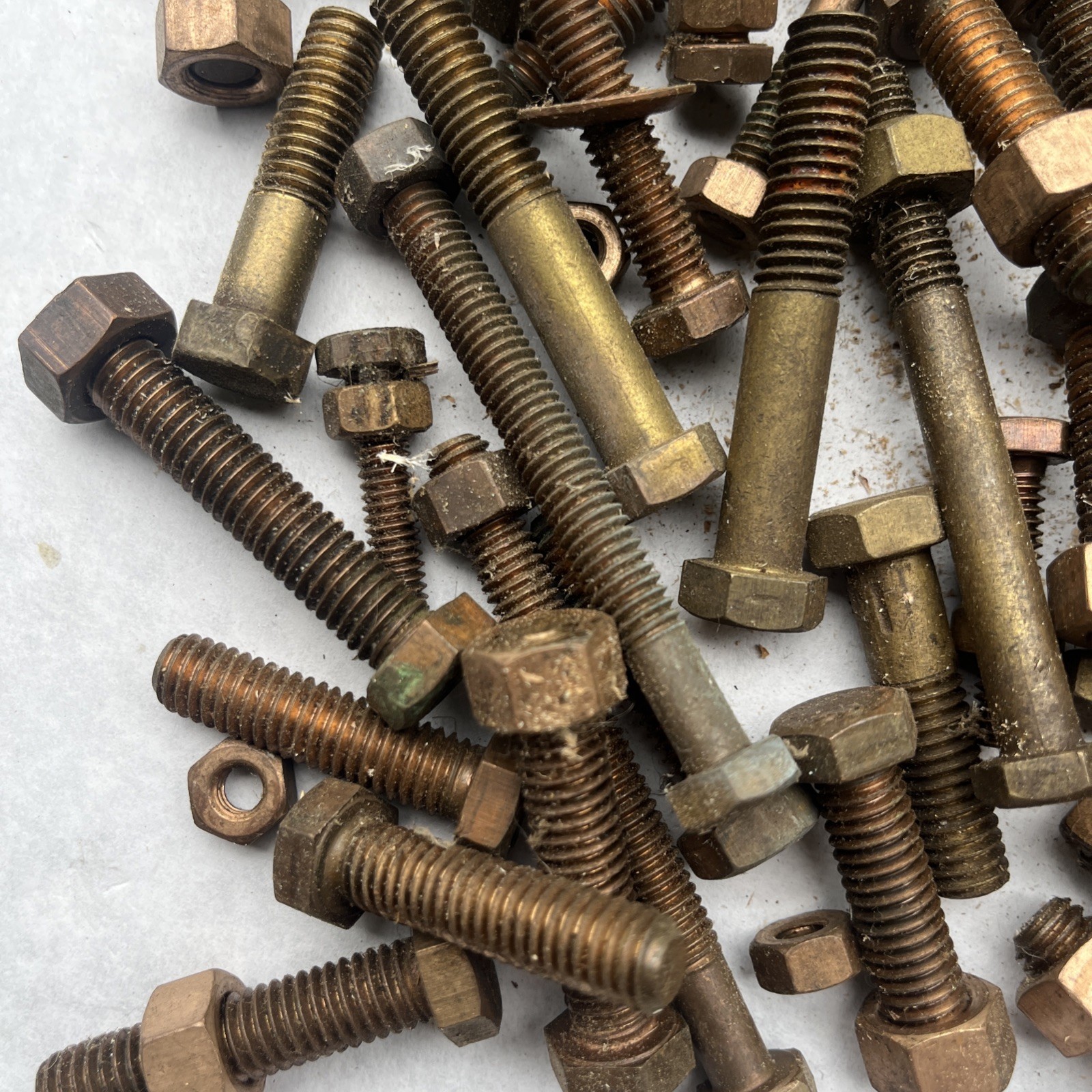 Over 5 Pounds Brass Bronze Cap Screws Etc 1/4 ,5/16 ,3/8