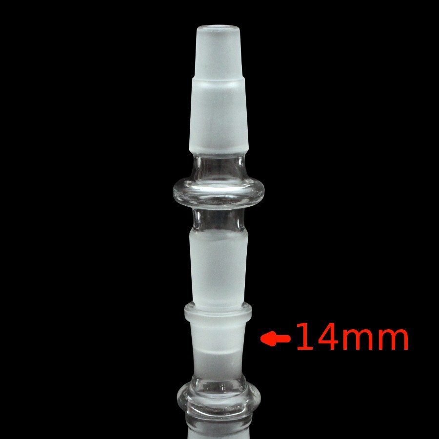 Universal Male Glass Adapter Extender | 18mm and 14mm to 18mm and 14mm