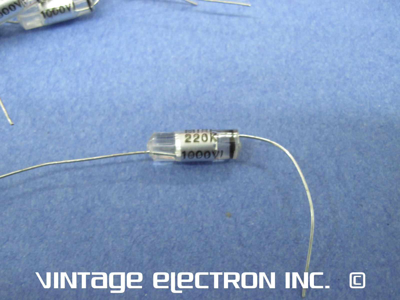 (10) MIAL Axial Lead Polystyrene Capacitors: 220pF 10% 1000V (Italy) FREE SHIP