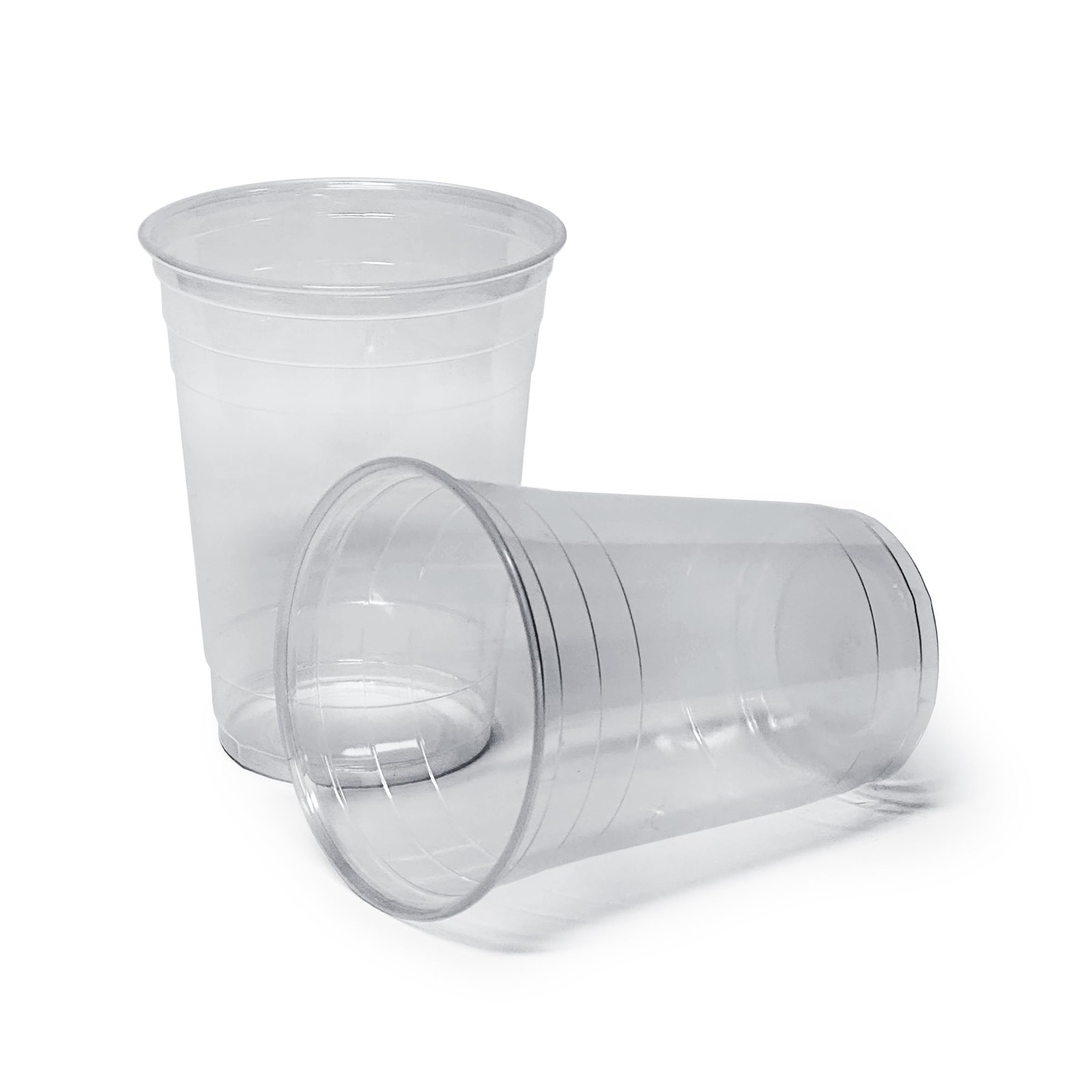 PAMI Clear Plastic Party Cups [Pack of 50] – 16oz Disposable Drinking Glasses…