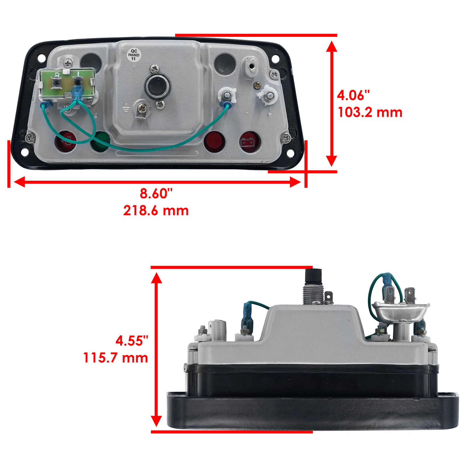 Caltric Instrument Gauge Cluster For Ford 2000 3000 4000 5000 7000 E5NN10849BA